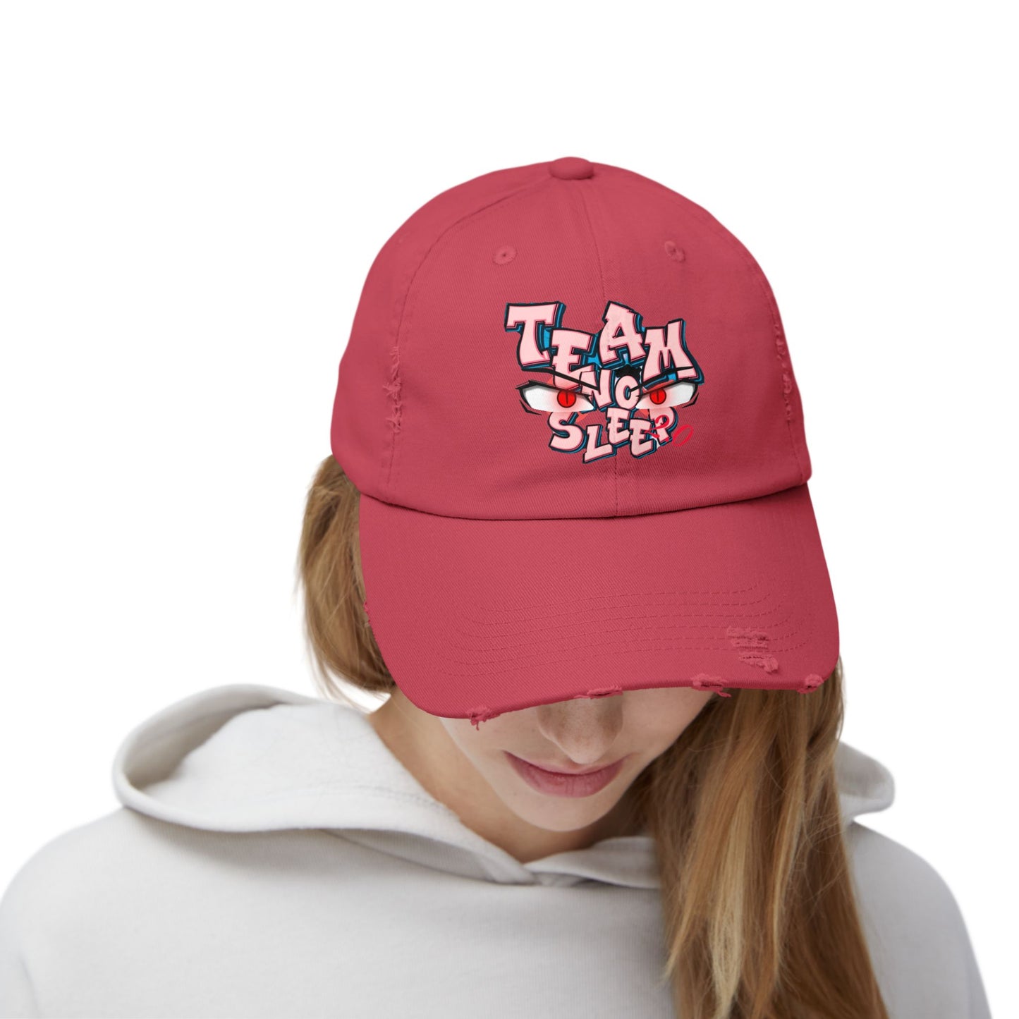 Team No Sleep 2.0 Women's Distressed Cap