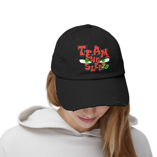 Team No Sleep Girl's Distressed Cap