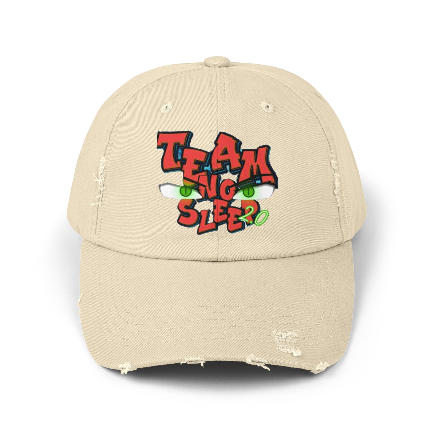 Team No Sleep Men's Distressed Cap