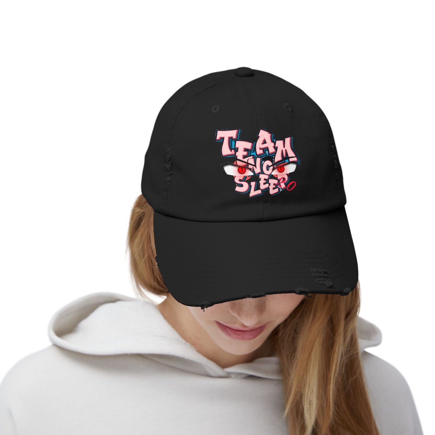 Team No Sleep 2.0 Women's Distressed Cap