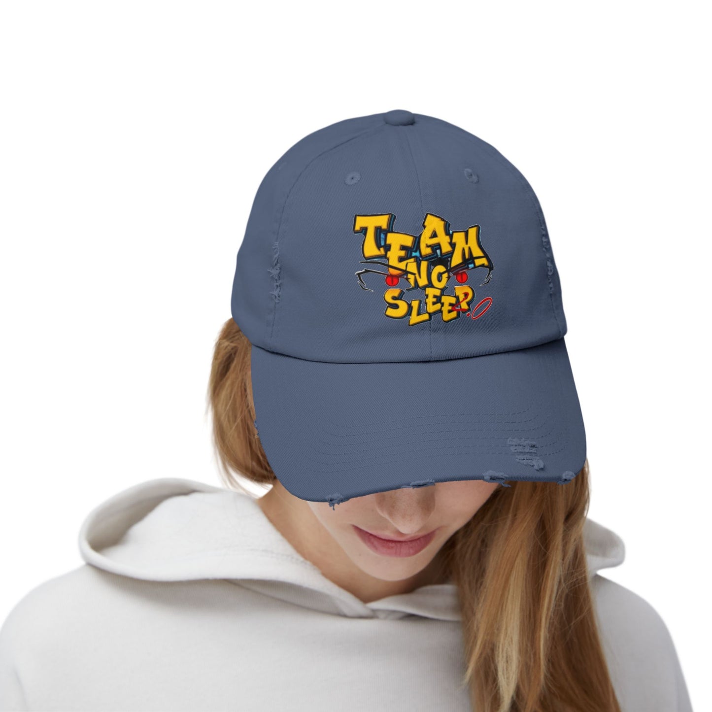 Team No Sleep 2.0 Men's Distressed Cap