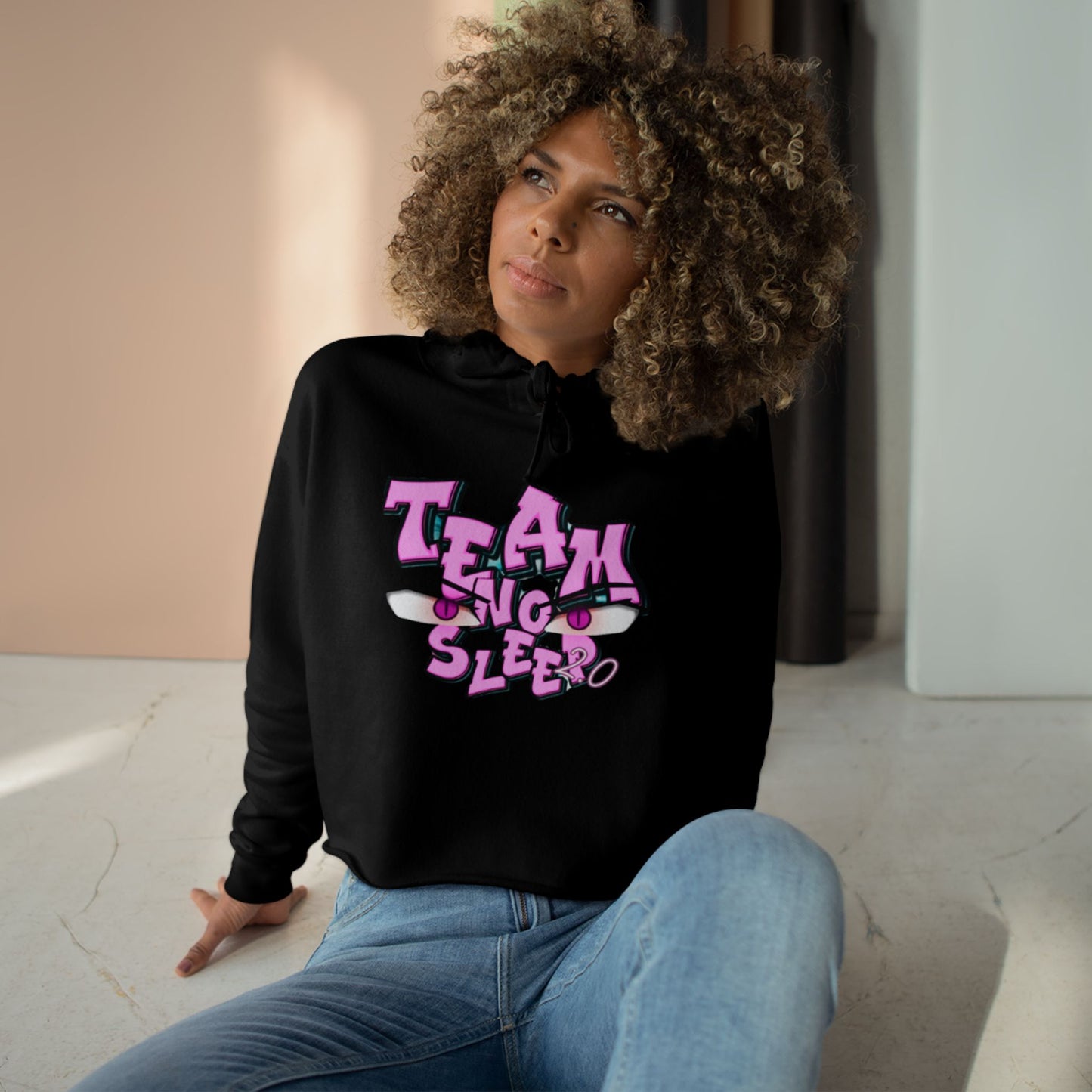 Team No Sleep Women's Crop Hoodie