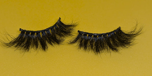 Black Fluffy Silk Faux Eyelashes 20-23mm